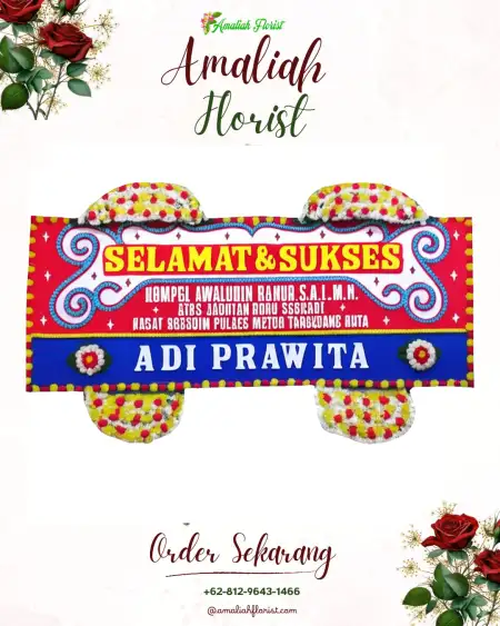 Papan Bunga Ucapan Selamat Srabah